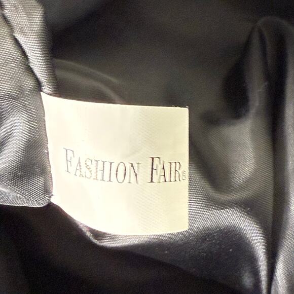 Black Satin Floral Embroidered Beaded Bag Whimsigoth Romantic Goth Dark Coquette - Picture 7 of 8